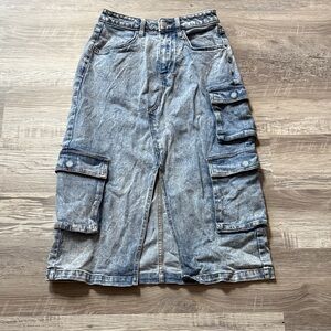 Wild Fable Blue Denim Skirt